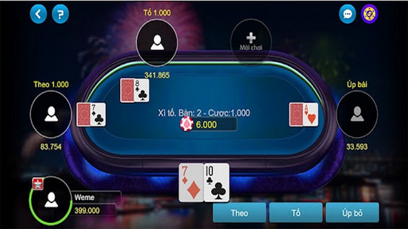 Xì tố là biến thể hấp dẫn của Poker có sự độc đáo